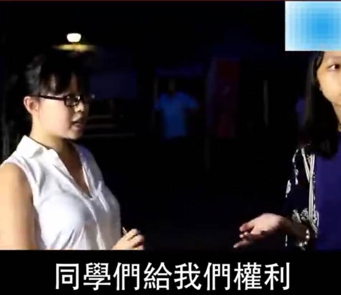 内地女生怒撕港中大“港独”海报，单挑“港独”学生会：你们不能代表我！_金羊网新闻
