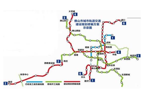 佛山最长地铁线3号线开工 或2022年开通站名公布