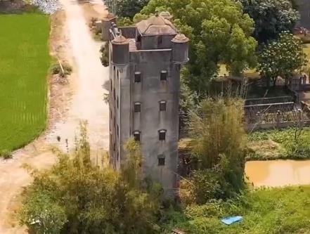 江门典型村落，村里人都去了加拿大或美国，只剩一座座碉楼