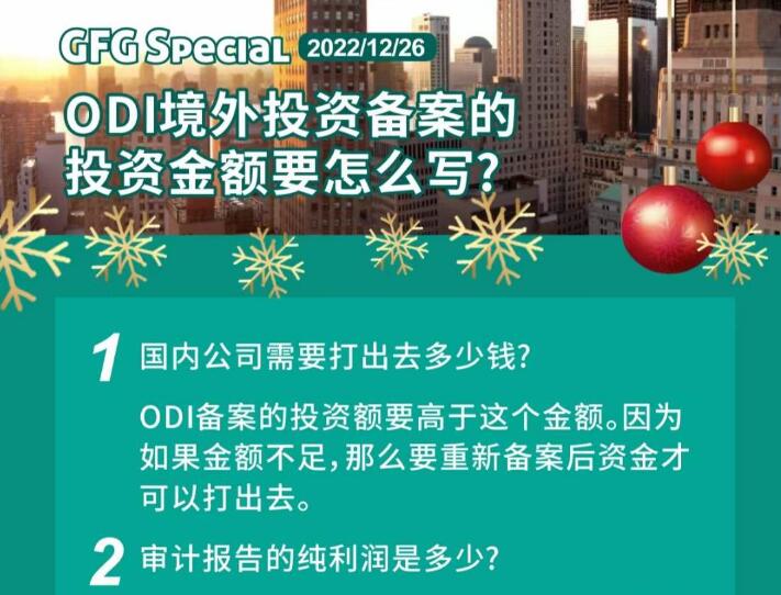 ODI境外投资备案的投资金额要怎么写？