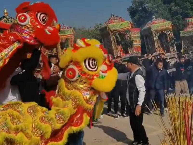 传承千年的华夏习俗，湛江南三盛大举办兔年春节游神活动