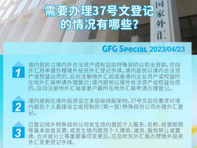 需要办理37号文登记的情况有哪些？